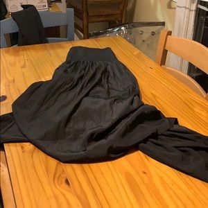 Smocked waist maxi skirt